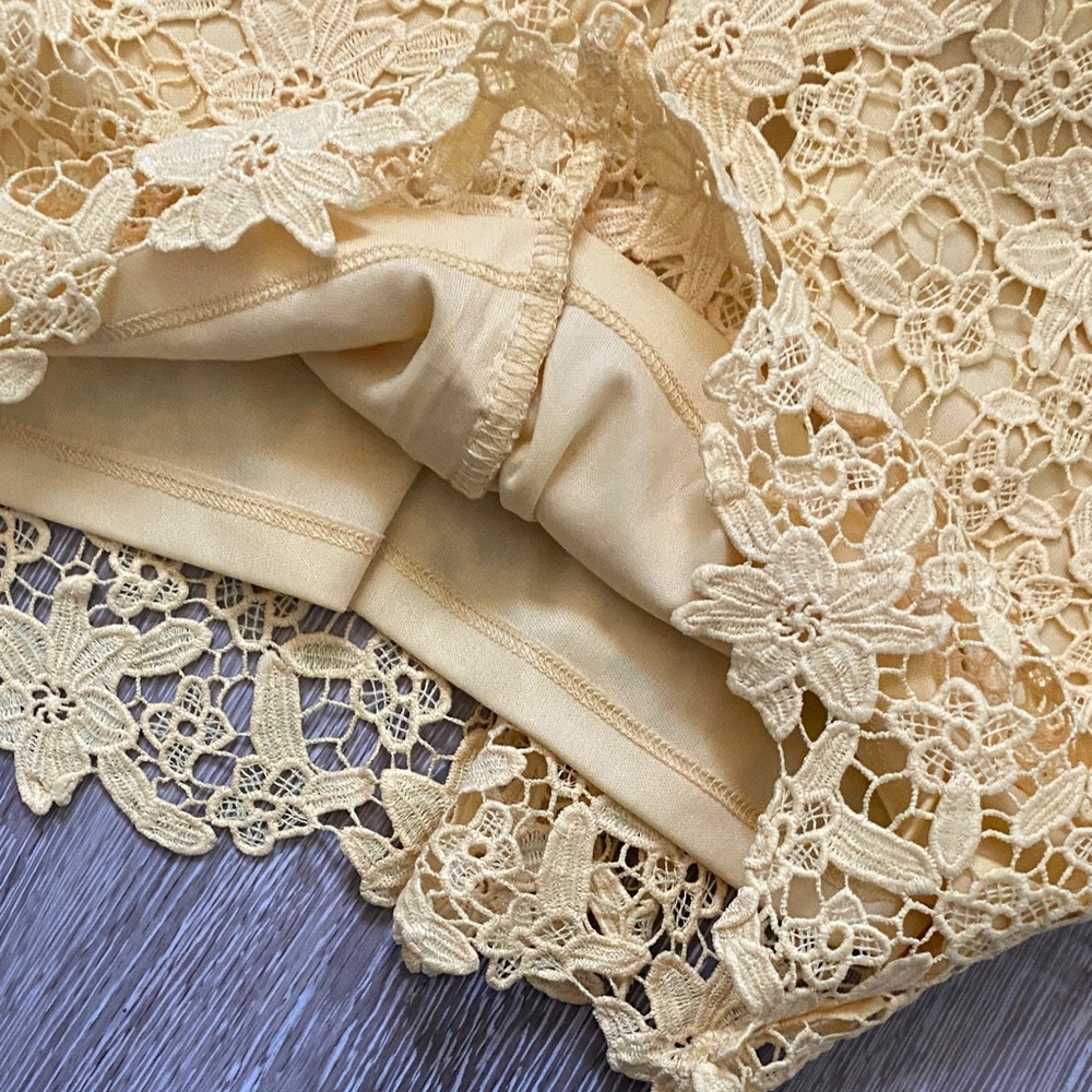 Lulu's Yellow Lace Mini Dress - Picture 5 of 5